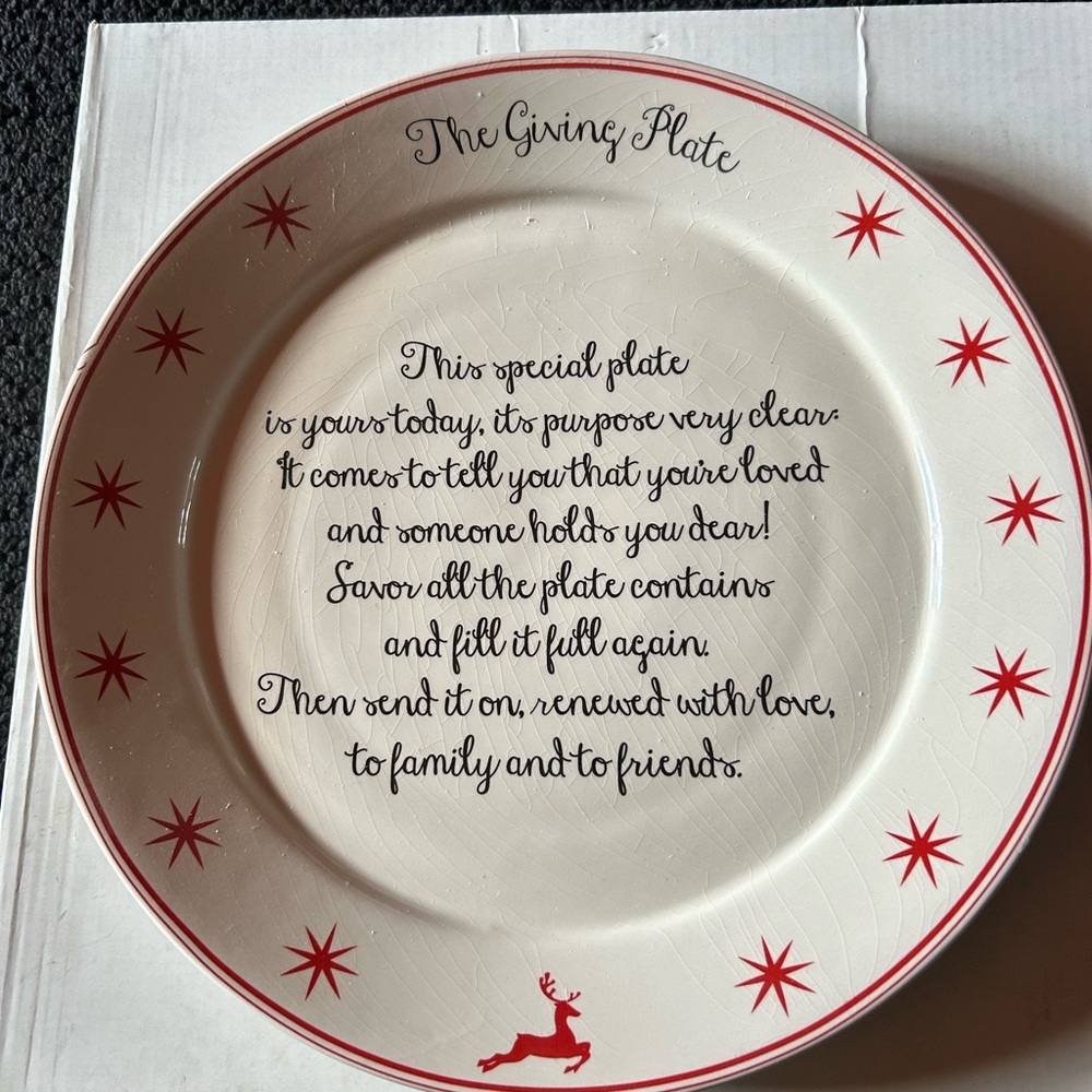 Ceramic " The Giving Plate "